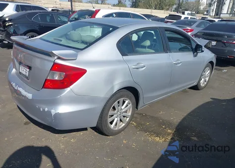 2012 Honda Civic Ex z USA, uszkodzony, nr VIN 19XFB2F88CE333653